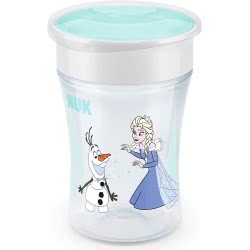 NUK Disney Frozen Magic Cup 230Ml Με Χείλος Και Καπάκι - Έλσα 10255482 4008600352907