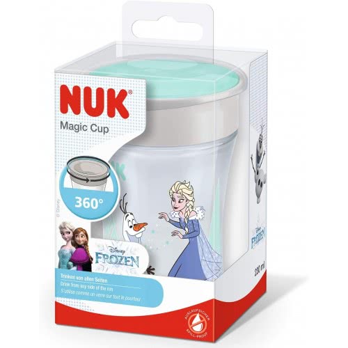 NUK Disney Frozen Magic Cup 230Ml Με Χείλος Και Καπάκι - Έλσα 10255482 4008600352907