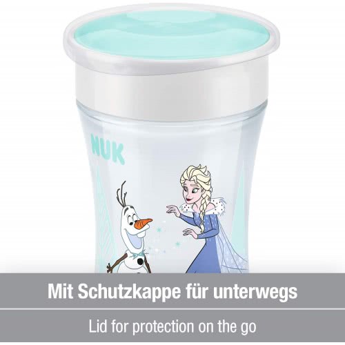 NUK Disney Frozen Magic Cup 230Ml Με Χείλος Και Καπάκι - Έλσα 10255482 4008600352907