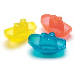 NUK Bright Baby Boats, Blue/Red/Yellow Set Of 3 0183454 9321104834546