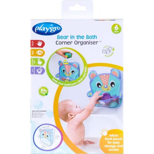 Playgro Bear In The Bath Corner Organiser Θήκη Αποθήκευσης Μπάνιου 0187632 9321104876324