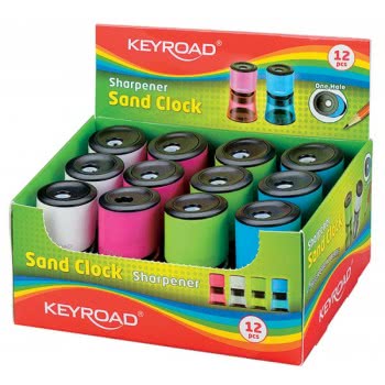 Keyroad Cylinder Sharpener Single Sand Clock - 4 Colors KR-970852-1 6954884547400