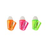 Keyroad Ξύστρα Μονή Με Γόμα Twist - 3 Χρώματα KR-971076 6954884543419