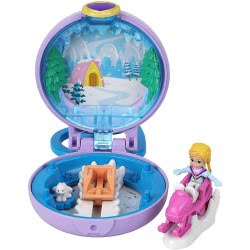 Mattel Polly Pocket Μινι Σετάκια Μπρελόκ - Έλκηθρο GKJ39 / GKJ41 887961828375