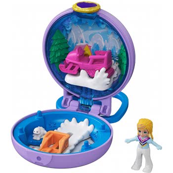 Mattel Polly Pocket Μινι Σετάκια Μπρελόκ - Έλκηθρο GKJ39 / GKJ41 887961828375