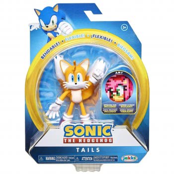 JAKKS PACIFIC Sonic The Hedgehog Figure Tails 10 Cm With Accessory JPA40052 192995400528