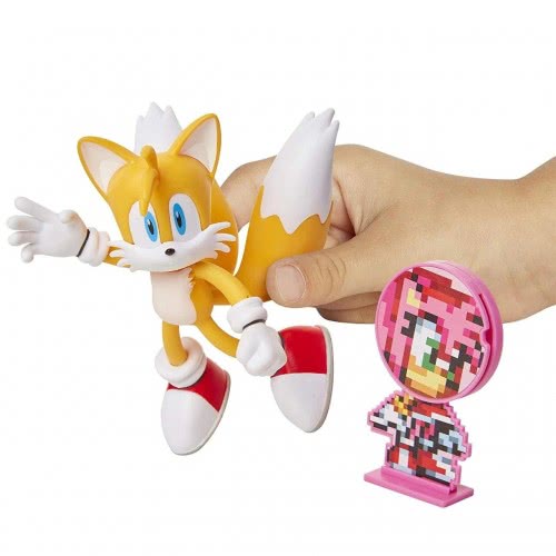JAKKS PACIFIC Sonic The Hedgehog Figure Tails 10 Cm With Accessory JPA40052 192995400528