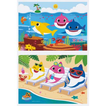 Clementoni Kids Puzzle Super Color Baby Shark 2X20 Pcs 1200-24777 8005125247776