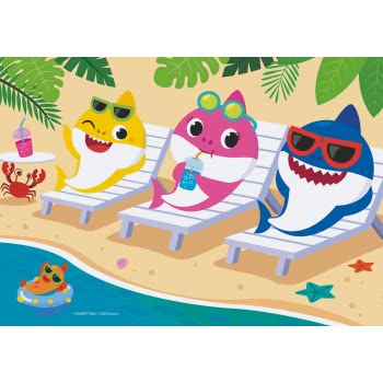 Clementoni Kids Puzzle Super Color Baby Shark 2X20 Pcs 1200-24777 8005125247776