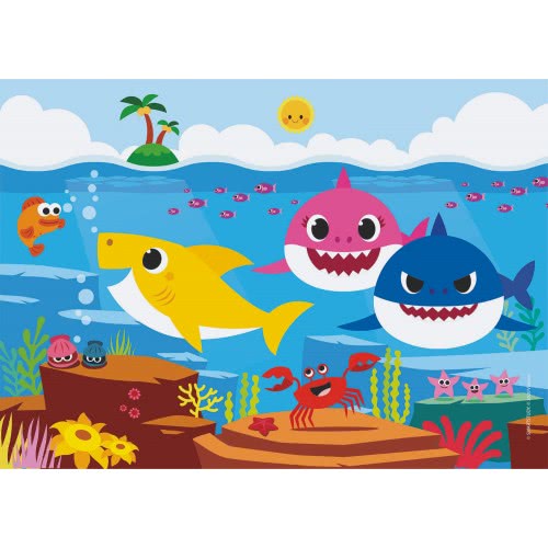 Clementoni Kids Puzzle Super Color Baby Shark 2X20 Pcs 1200-24777 8005125247776