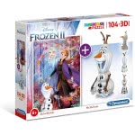 Clementoni Kids Puzzle 3D Frozen 2 104 Pcs 1211-20170 8005125201709