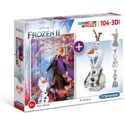 Clementoni Παιδικό Παζλ 3D Frozen 104 Τμχ 1211-20170 8005125201709