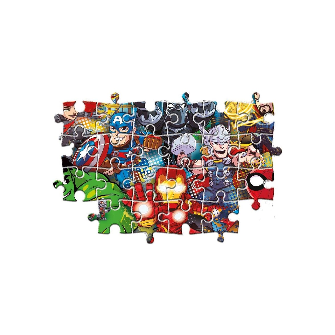 Clementoni Kids Puzzle Maxi Super Color Marvel Superhero 60 Pcs 1200 ...