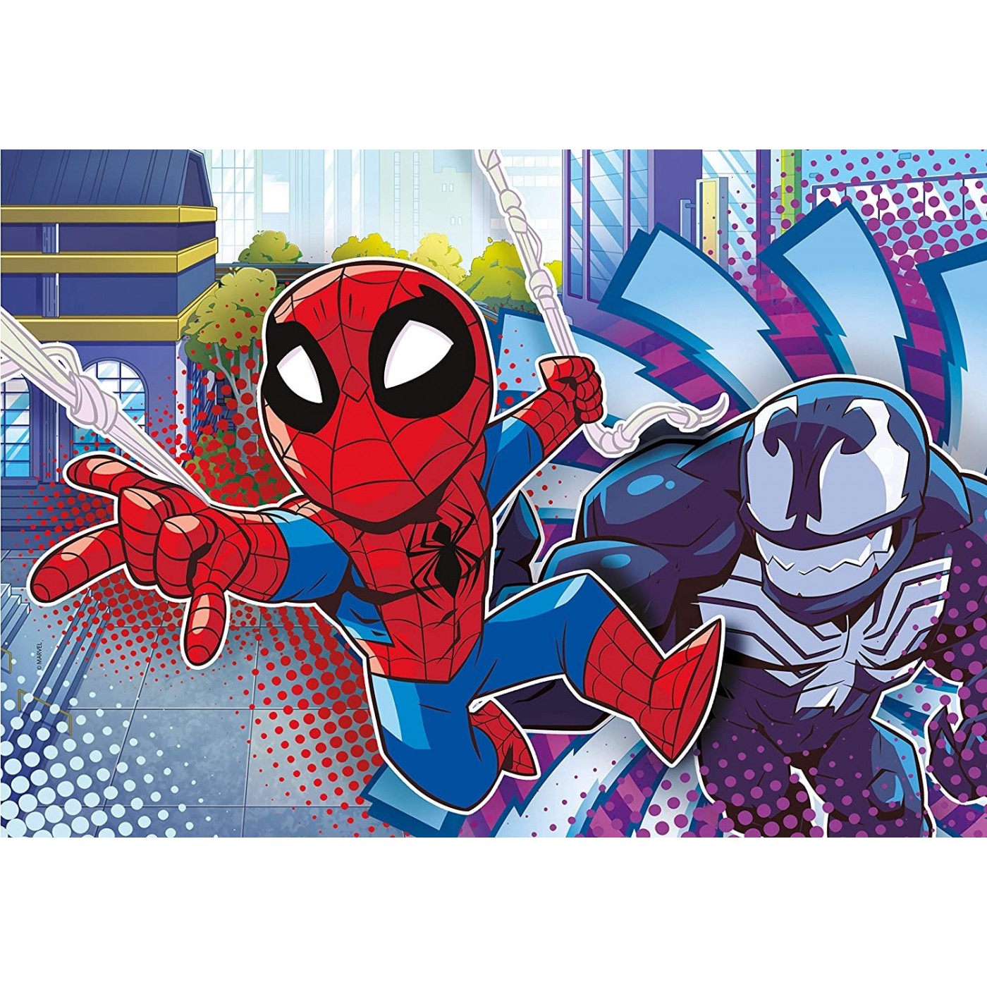 Clementoni Kids Puzzle Super Color Marvel Superhero 3X48 Pcs 1200-25248 ...