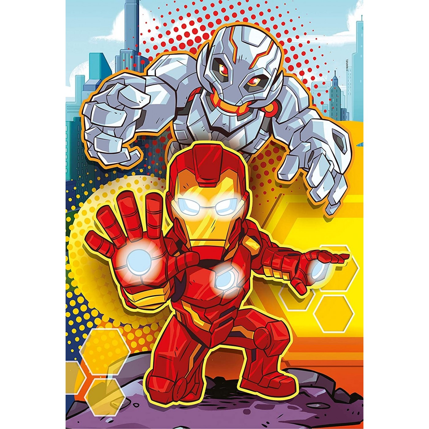 Clementoni Kids Puzzle Super Color Marvel Superhero 3X48 Pcs 1200-25248 ...