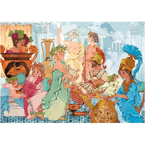 Clementoni Παιδικό Παζλ Color Θεοί Του Ολύμπου 2X60 Τμχ 1200-21612 8005125216123