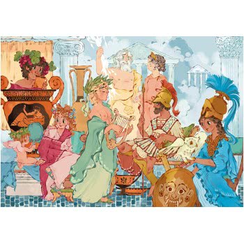 Clementoni Παιδικό Παζλ Color Θεοί Του Ολύμπου 2X60 Τμχ 1200-21612 8005125216123