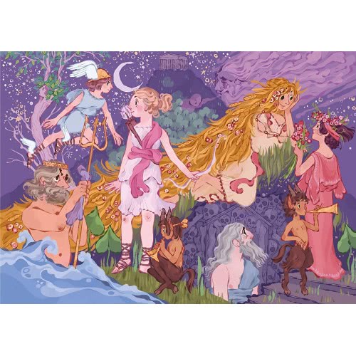 Clementoni Παιδικό Παζλ Color Θεοί Του Ολύμπου 2X60 Τμχ 1200-21612 8005125216123