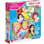 Clementoni Kids Puzzle Super Color Princess 2X20 Pcs 1200-24766 8005125247660