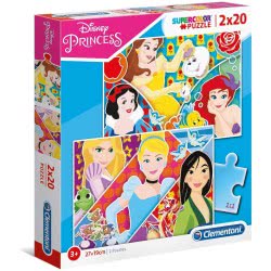 Clementoni Παιδικό Παζλ Color Princess 2X20 Τμχ 1200-24766 8005125247660