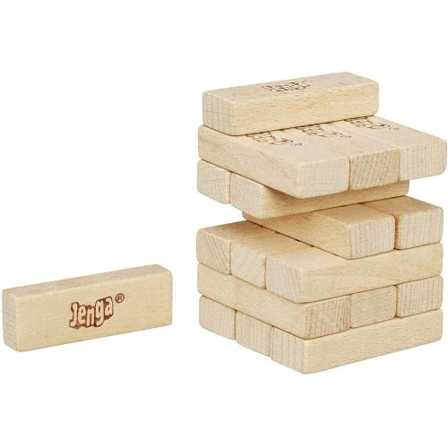 Hasbro Mini Jenga Pocket Size Gigantic Fun Επιτραπέζιο Τσέπης C0693 5010993426881