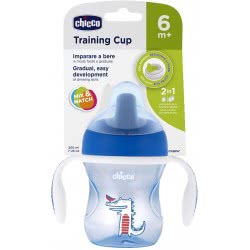 Chicco Training Cup 200Ml 6Μ+ Blue F04-06921-20-01 8058664070015