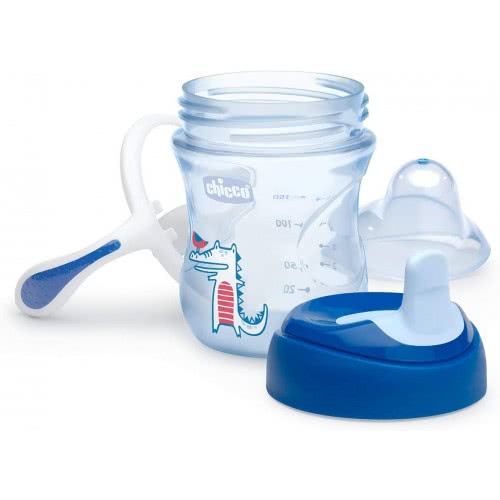 Chicco Εκπαιδευτικό Κύπελλο Training Cup 200Ml 6Μ+ Σιελ F04-06921-20-01 8058664070015
