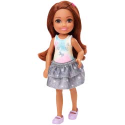 Mattel Barbie Club Chelsea: Brunette Doll I Believe In Unicorns DWJ33 / GHV63 887961803310