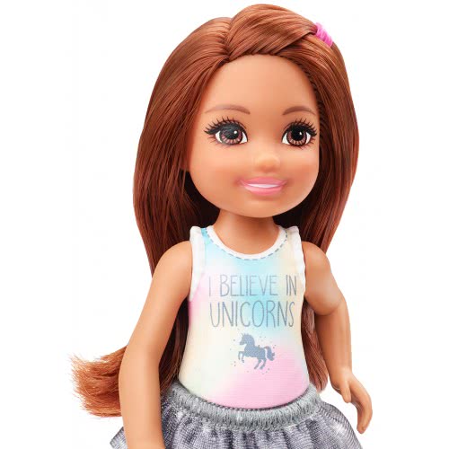 Mattel Barbie Club Chelsea: Brunette Doll I Believe In Unicorns DWJ33 / GHV63 887961803310