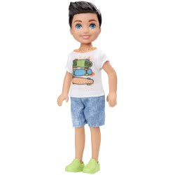 Mattel Barbie Club Chelsea: Ξανθιά Κούκλα Με Μπλουζάκι Skateboard DWJ33 / GHV64 887961803334
