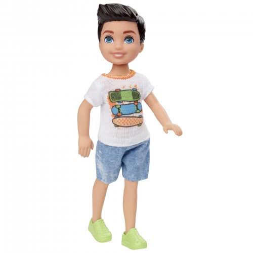 Mattel Barbie Club Chelsea: Ξανθιά Κούκλα Με Μπλουζάκι Skateboard DWJ33 / GHV64 887961803334