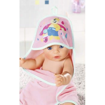 MGA Entertainment Baby Born Bath Hooded Towel Set ZF827444 4001167827444