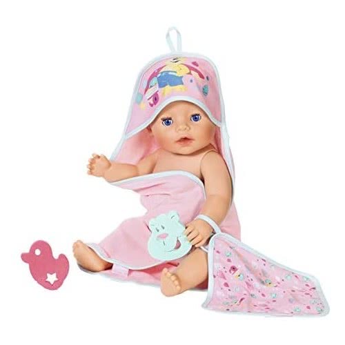 MGA Entertainment Baby Born Bath Hooded Towel Set ZF827444 4001167827444