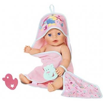 MGA Entertainment Baby Born Bath Σετ Πετσέτα - Μπουρνούζι ZF827444 4001167827444