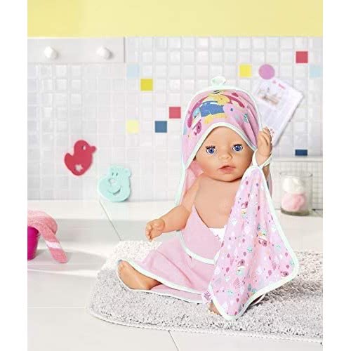 MGA Entertainment Baby Born Bath Σετ Πετσέτα - Μπουρνούζι ZF827444 4001167827444