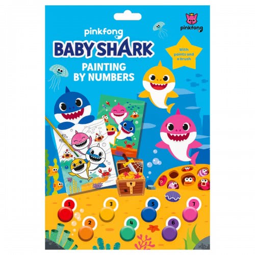 Totum Baby Shark Σετ Ζωγραφικής Με Νούμερα 074200 9781788241427