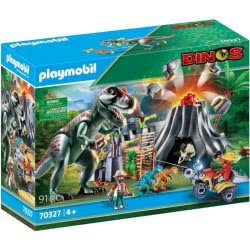 Playmobil Dinos Ηφαίστειο Με Δεινοσαύρους Και Εξερευνητές 70327 4008789703279