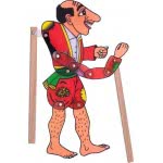 AK TOYS Φιγούρα Θεάτρου Σκιών Καραγκιόζης 31X13εκ 100 5203249001004
