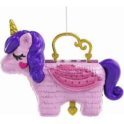 Mattel Polly Pocket Unicorn Party Μονόκερος Πινιάτα Έκπληξη Σετ GVL88 887961929744