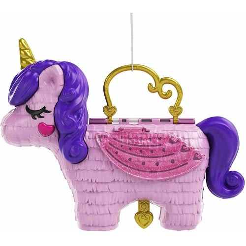 Mattel Polly Pocket Unicorn Party Μονόκερος Πινιάτα Έκπληξη Σετ GVL88 887961929744