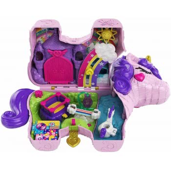 Mattel Polly Pocket Unicorn Party Μονόκερος Πινιάτα Έκπληξη Σετ GVL88 887961929744