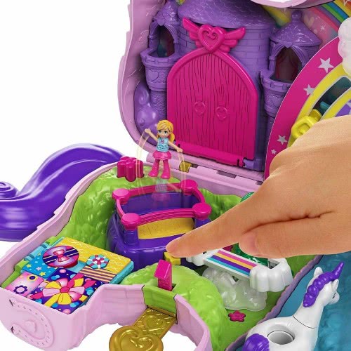 Mattel Polly Pocket Unicorn Party Μονόκερος Πινιάτα Έκπληξη Σετ GVL88 887961929744