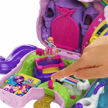 Mattel Polly Pocket Unicorn Party Μονόκερος Πινιάτα Έκπληξη Σετ GVL88 887961929744