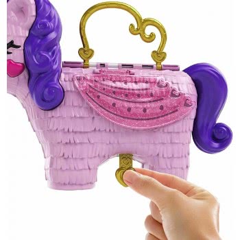 Mattel Polly Pocket Unicorn Party Μονόκερος Πινιάτα Έκπληξη Σετ GVL88 887961929744