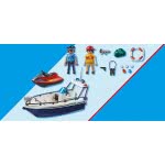 Playmobil Police Action Αστυνομικό Ταχύπλοο Και Ληστής Με Jet Ski 70463 4008789704634