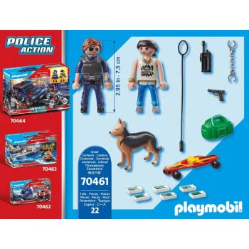 Playmobil Police Action Κλέφτης Και Άστυνομος 70461 4008789704610