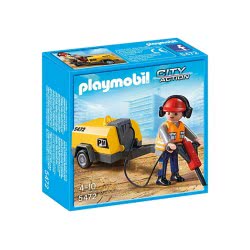 Playmobil Εργάτης Με Κομπρεσέρ 5472 4008789054722