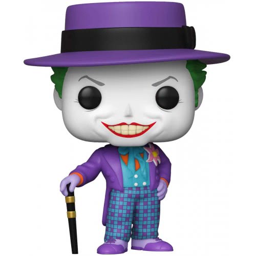Funko POP Heroes:Batman 1989-Joker Batman 1989 Joker W/Hat W/Chase Collectible Toy, Multicolour 53934 889698477093