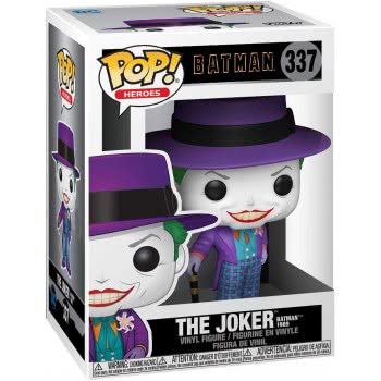 Funko POP Heroes:Batman 1989-Joker Batman 1989 Joker W/Hat W/Chase Collectible Toy, Multicolour 53934 889698477093