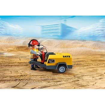 Playmobil Εργάτης Με Κομπρεσέρ 5472 4008789054722